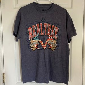 Realtree T-Shirt, Navy, size L